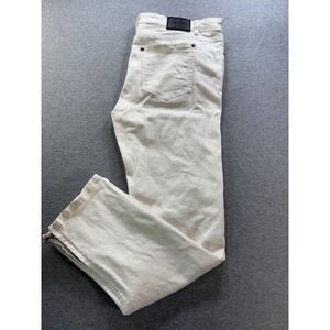 Decibel Mens White Distressed Ankle Zip Denim Jeans Size 42/32 Streetwear